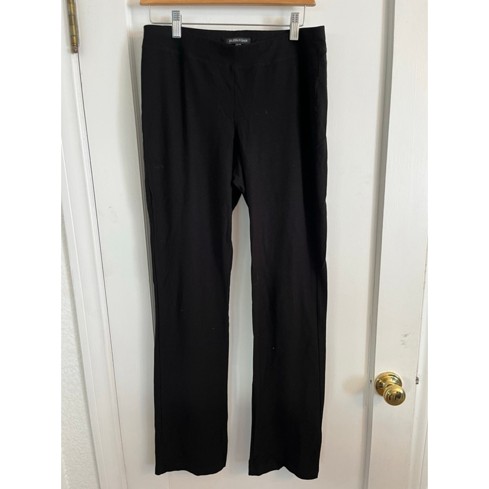Eileen Fisher Womens Size XS Black Pants Bamboo Soft Pull On Elastic Waist